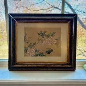 🦋 🍃 vintage floral butterfly wall art decor 🌸